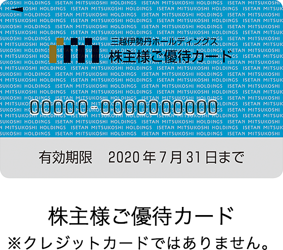 三越伊勢丹HD株主カード