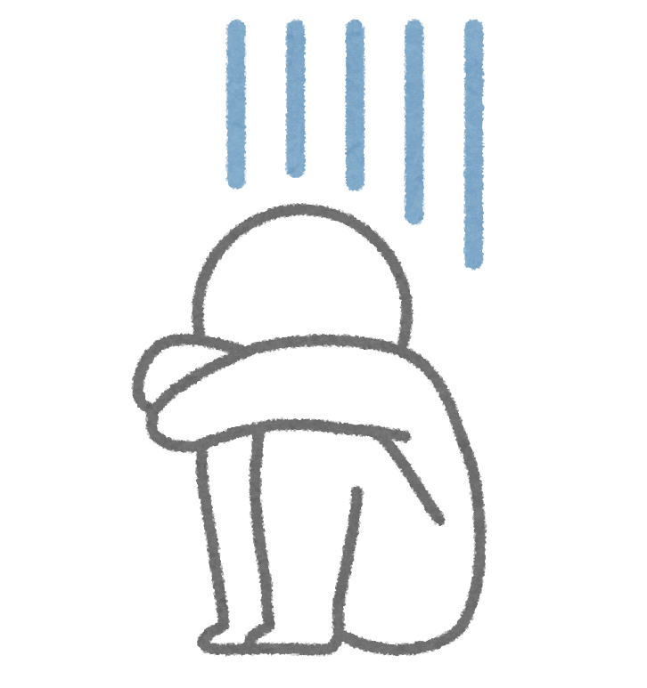 落ち込む