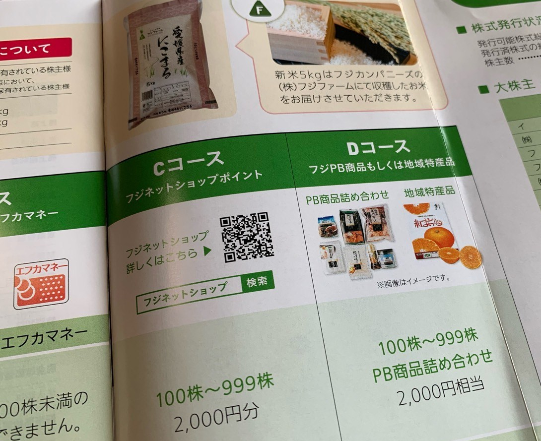 フジの株主優待カタログ
