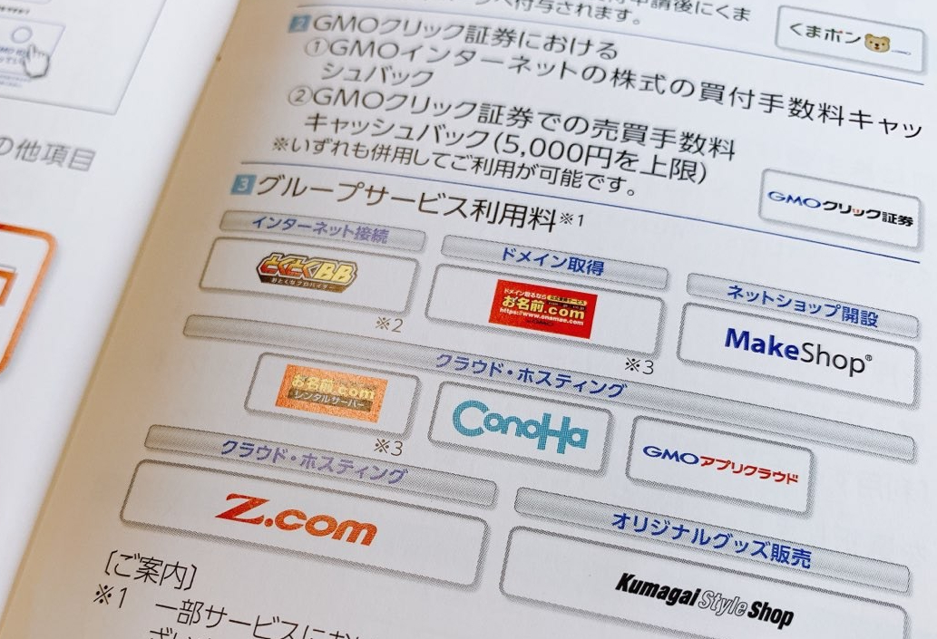 GMOインターネットの株主優待
