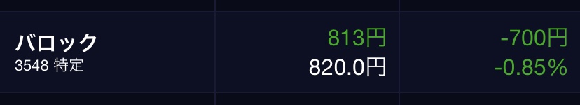 バロックの取得価格