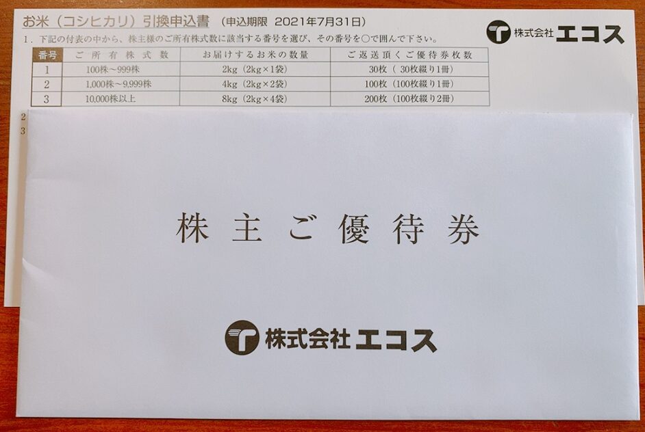 エコスの株主優待品