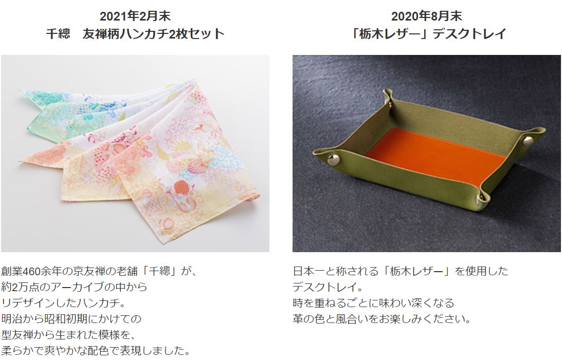 タキヒヨーの株主優待品