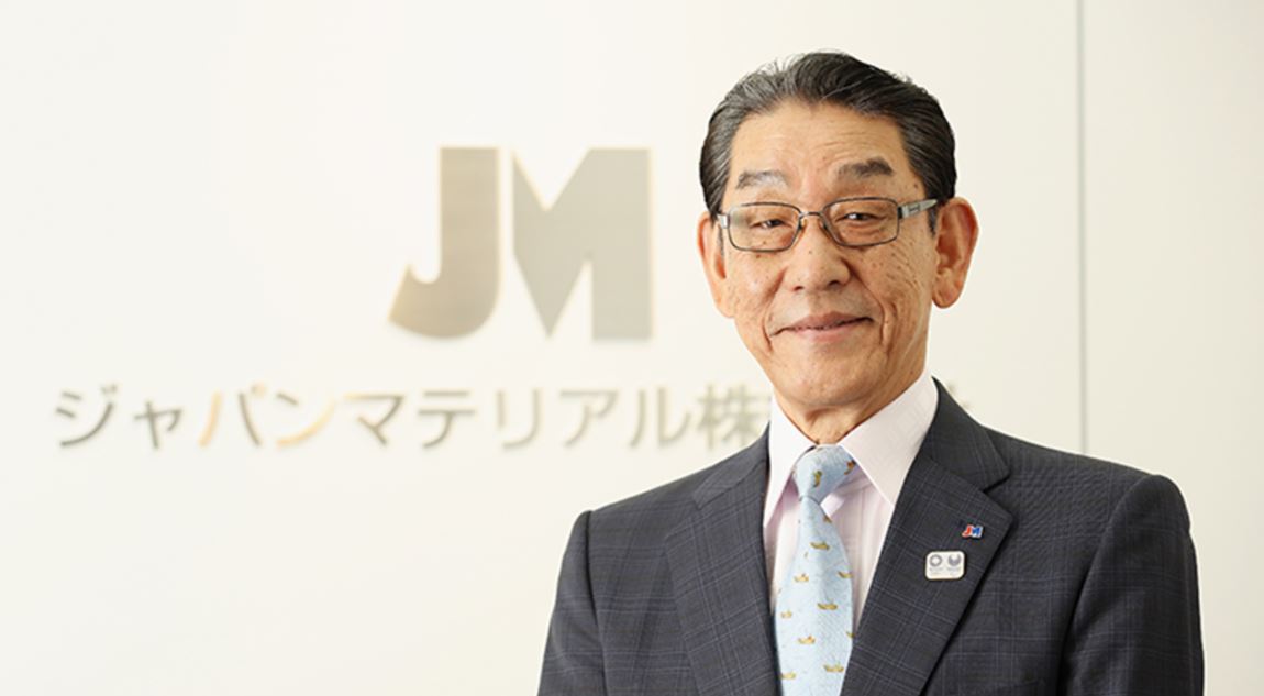 ジャパンマテリアルの社長　画像引用：公式HPより