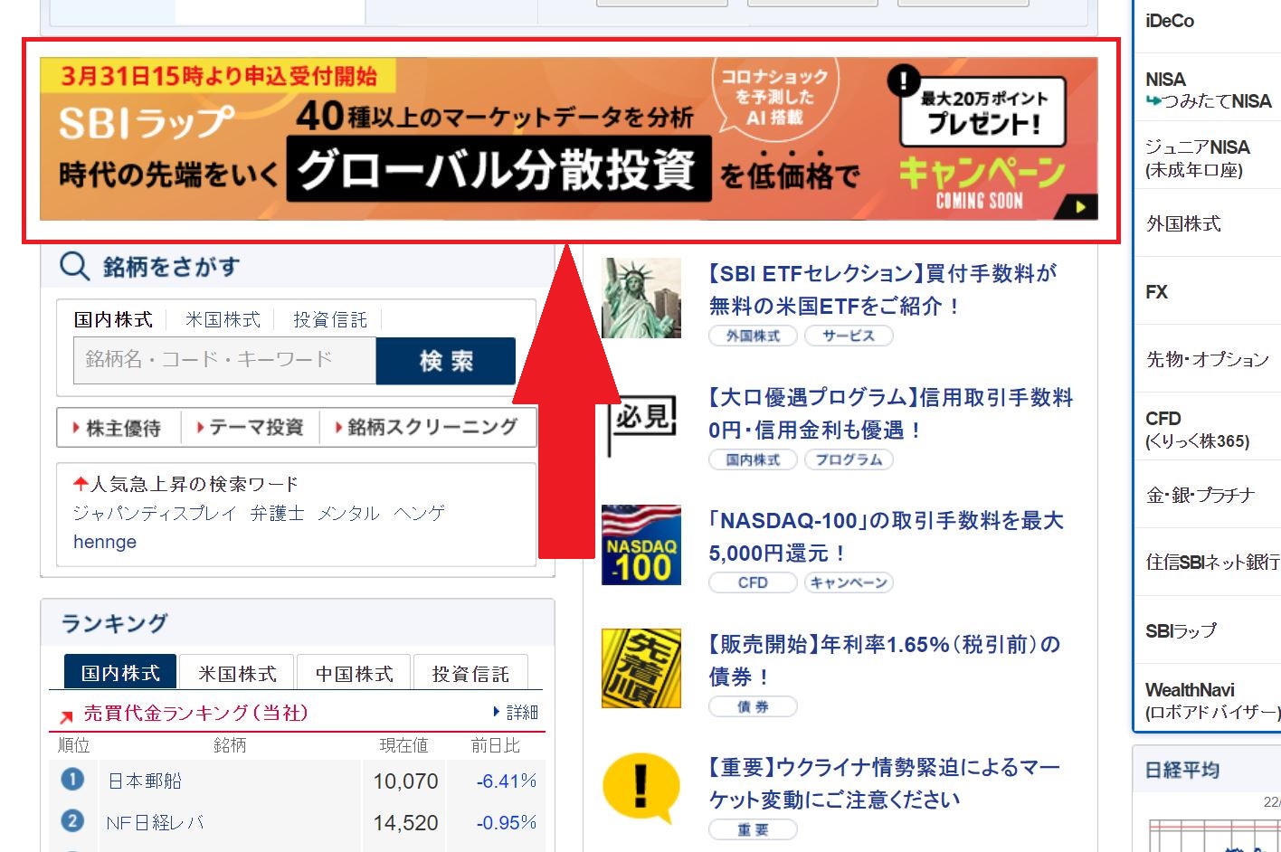 SBIラップの口座開設方法