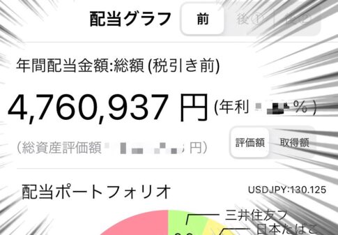 【年間500万円】1月も納得の配当金額 FIRE生活中の筆者が2023年に受取った配当金総額は？