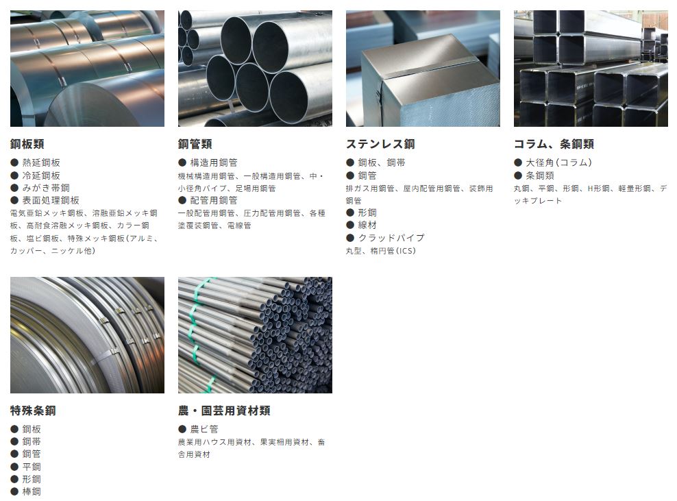 カノークスの取り扱い商品 出典:公式ホームページより