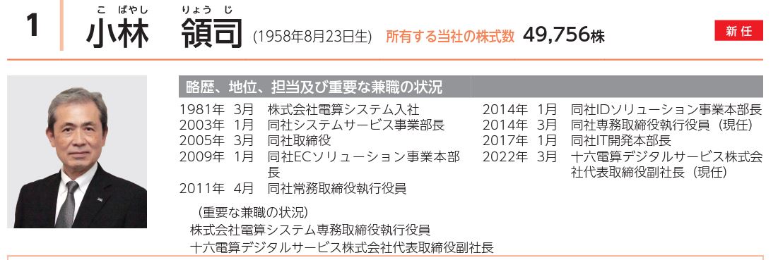 社長の経歴