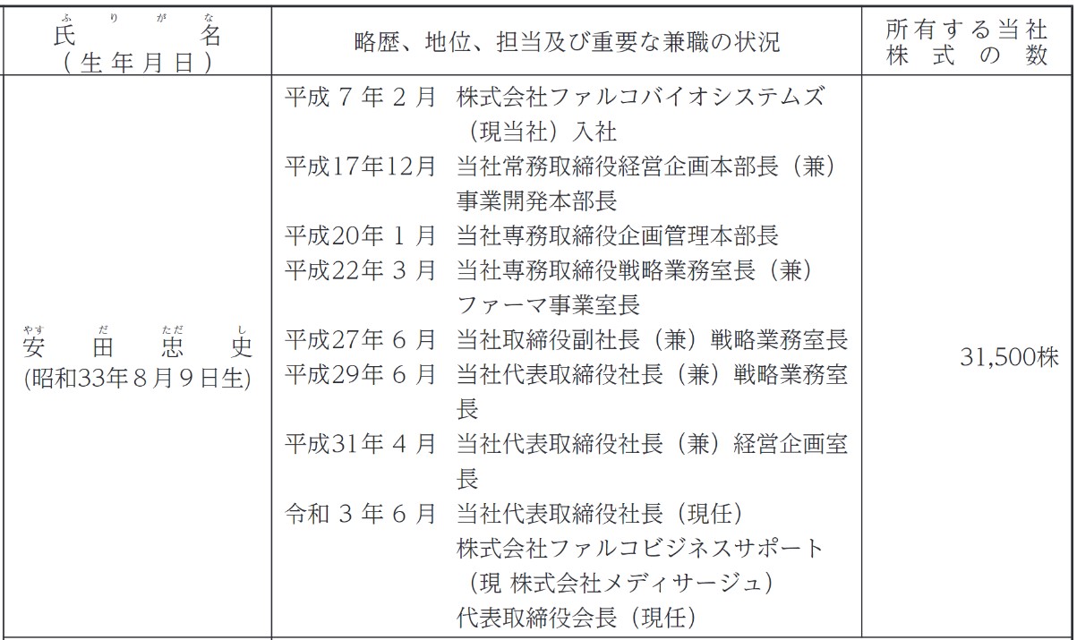 安田社長の経歴