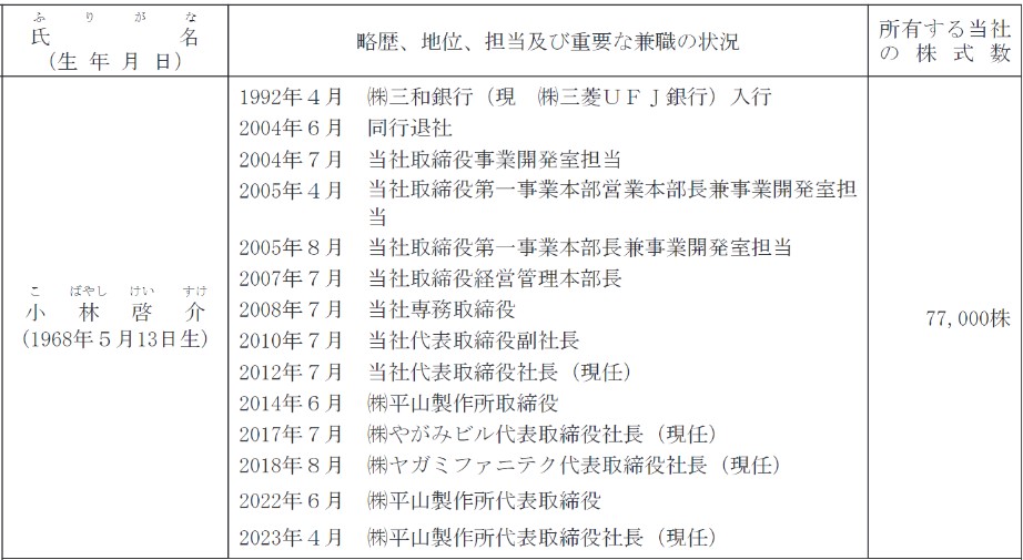 ヤガミ社長の経歴
