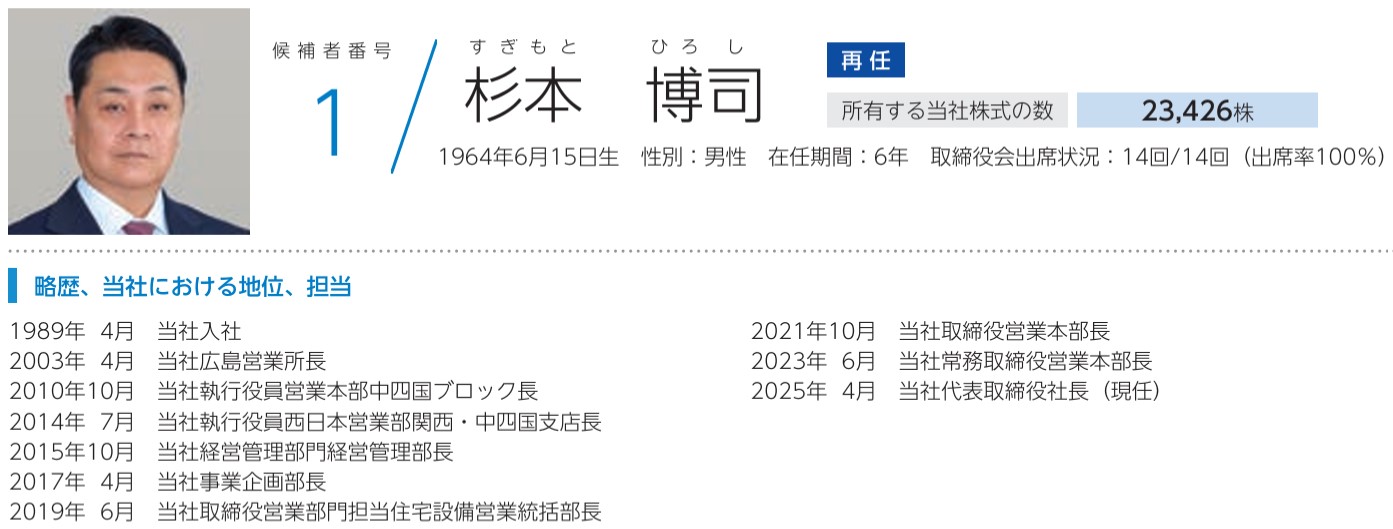 前澤給装工業の社長経歴