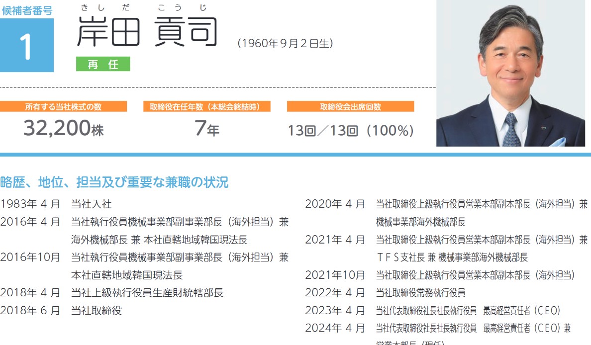 山善の社長経歴