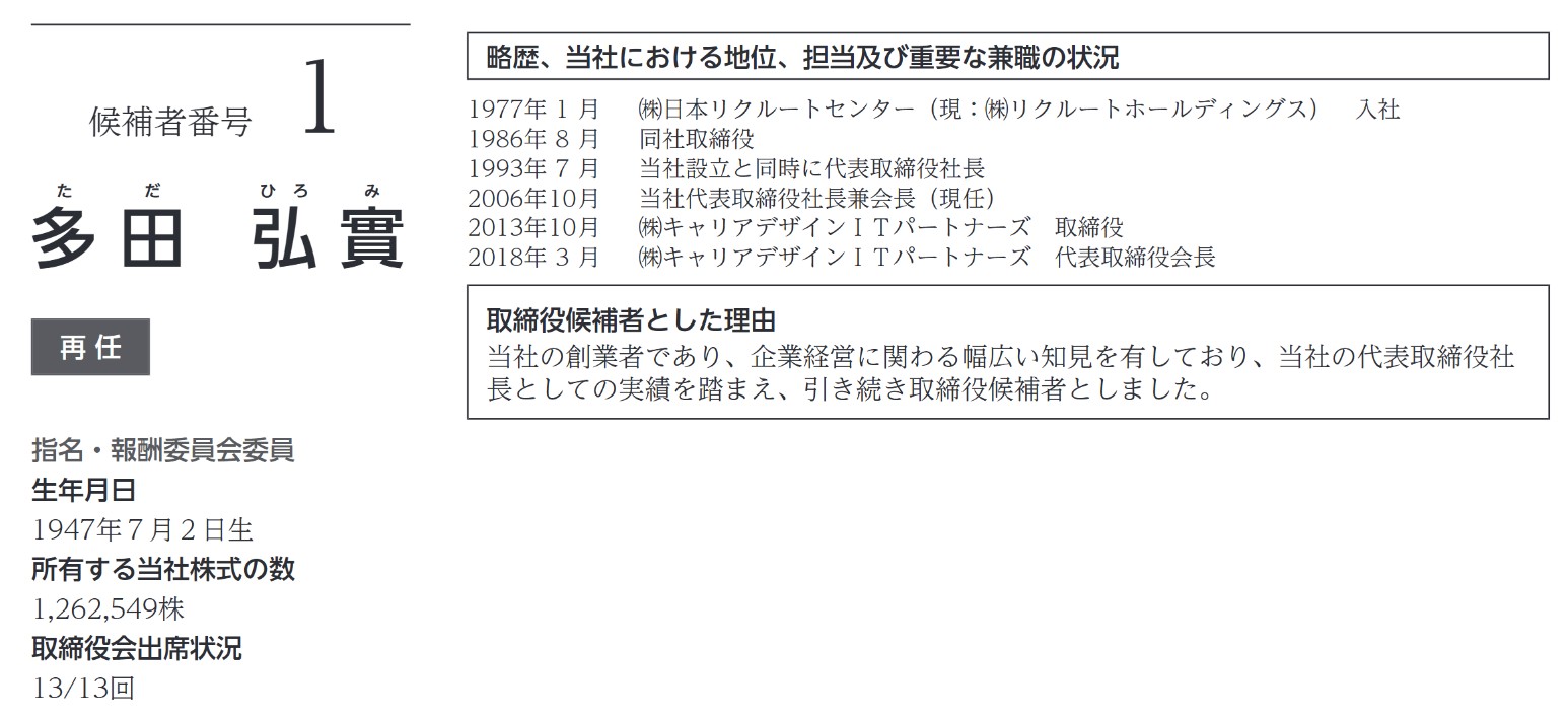 キャリアデザインセンターの社長経歴