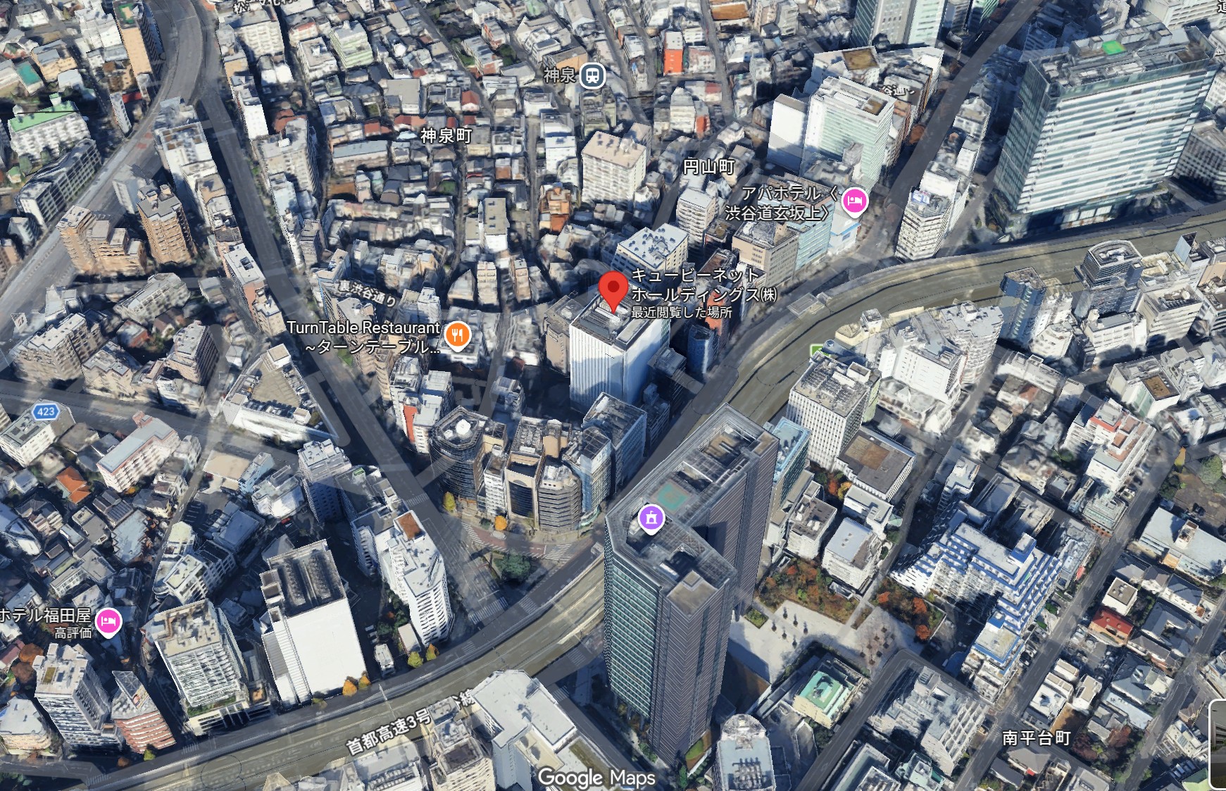 キュービーネットホールディングスの本社画像