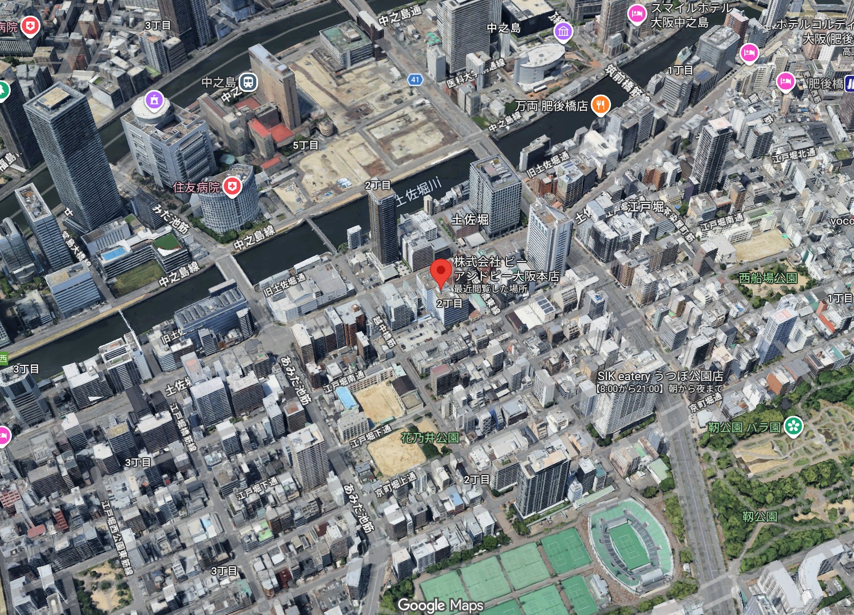 ビーアンドピーの本社画像